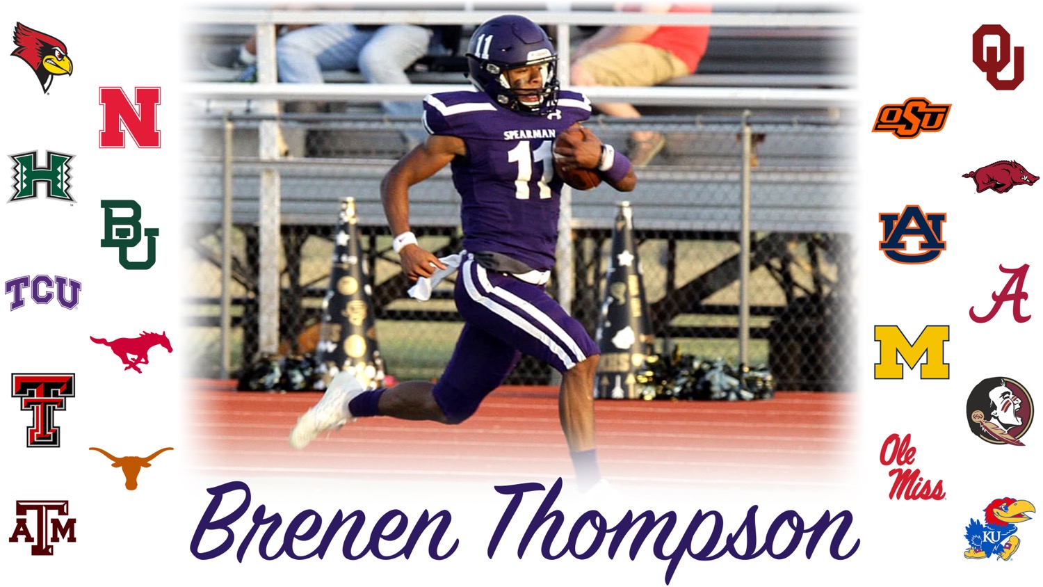 Spearman’s Thompson blazes on to the college football scene Press Pass Sports